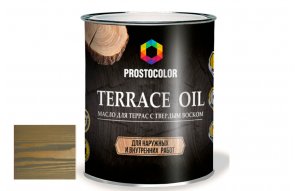 PROSTOCOLOR масло для террас серый шелк 0,75л